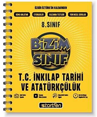 Startfen Yayınları 8. Sınıf T.C. İnkılap Tarihi ve Atatürkçülük Bizim Sınıf Defter - 1