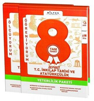 Bilfen Yayıncılık 8. Sınıf T.C. İnkılap Tarihi ve Atatürkçülük Depar Tam İsabet Yeterlilik Paketi - 1