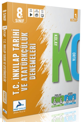 8. Sınıf T.C. İnkılap Tarihi ve Atatürkçülük Kolay Orta Branş Deneme - 1. Kitap - 1