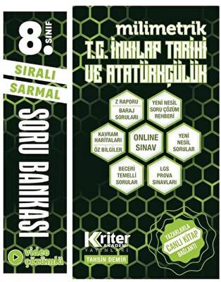 Kriter Akademi 8. Sınıf T.C. İnkılap Tarihi ve Atatürkçülük Milimetrik Soru Bankası - 1