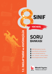 8. Sınıf T.C. İnkılap Tarihi ve Atatürkçülük Soru Bankası - Bilimetik Yayınları