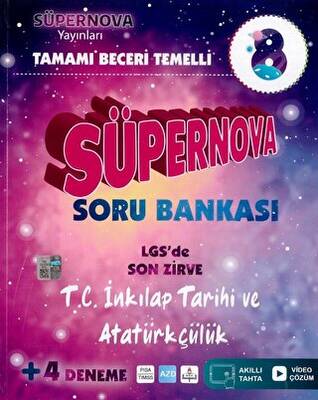 Süpernova Yayınları 8. Sınıf T.C. İnkılap Tarihi ve Atatürkçülük Süpernova Soru Bankası - 1