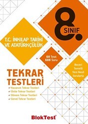 Tudem Yayınları - Bayilik 8. Sınıf T.C. İnkılap Tarihi ve Atatürkçülük Tekrar Testleri - Tudem Yayınları - Bayilik