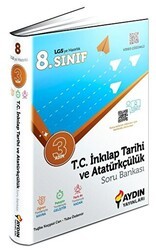 Aydın Yayınları 8. Sınıf T.C. İnkılap Tarihi ve Atatürkçülük Üç Adım Soru Bankası - Aydın Yayınları