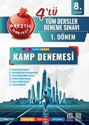 Nartest Yayınevi 8. Sınıf 1. Dönem Tüm Dersler 4’Lü Kamp Denemesi - Nartest Yayınevi