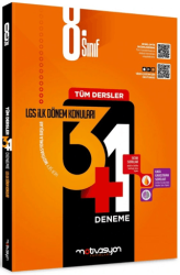 8. Sınıf Tüm Dersler 3+1 İlk Dönem Deneme - Motivasyon Yayınları