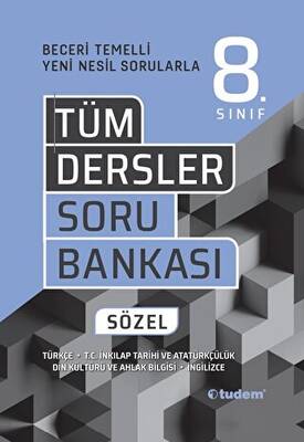 Tudem Yayınları - Bayilik 8. Sınıf Tüm Dersler Beceri Temelli Soru Bankası Sözel - 1