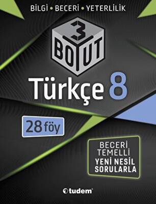 Tudem Yayınları - Bayilik 8. Sınıf Türkçe 3 Boyut - 1