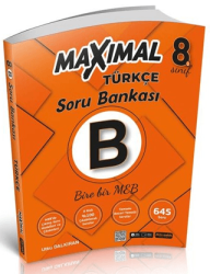 8. Sınıf Türkçe B Maximal Bire Bir MEB Soru Bankası - Artı Zeka Yayınları