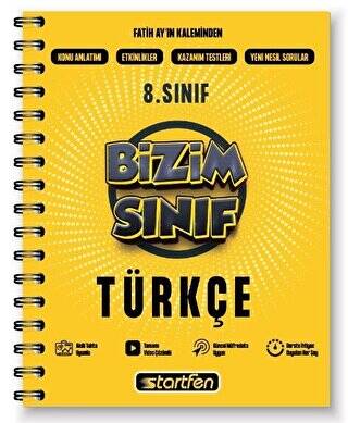 Startfen Yayınları 8. Sınıf Türkçe Bizim Sınıf Defter - 1