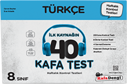 8. Sınıf Türkçe İlk Kaynağın 40 Kafa Test - Kafa Dengi Yayınları