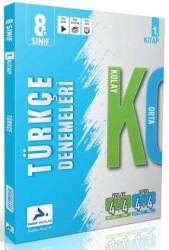 8. Sınıf Türkçe Kolay Orta Branş Deneme - 1. Kitap - Paraf Yayınları