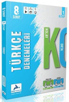 8. Sınıf Türkçe Kolay Orta Branş Deneme - 1. Kitap - 1