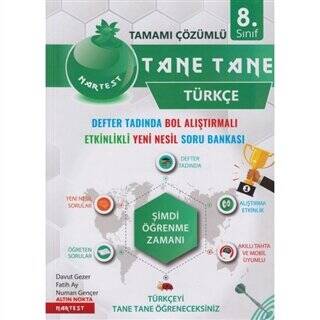 Nartest Yayınevi 8. Sınıf Türkçe Soru Bankası Tamamı Çözümlü - 1
