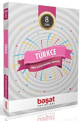 Başat Yayınları 8. Sınıf Türkçe Ünite Değerlendirme Sınavları - 1