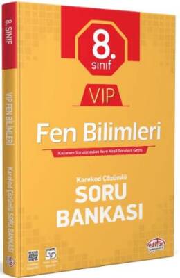 Editör Yayınevi 8. Sınıf VIP Fen Bilimleri Soru Bankası - 1