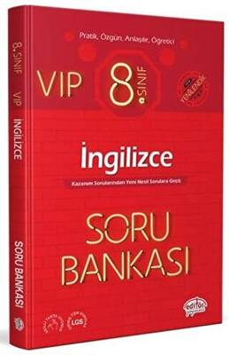 Editör Yayınevi 8. Sınıf VIP İngilizce Soru Bankası - 1