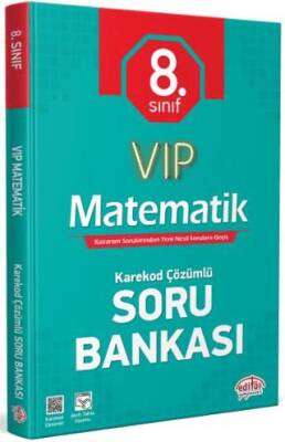 Editör Yayınevi 8. Sınıf VIP Matematik Soru Bankası - 1