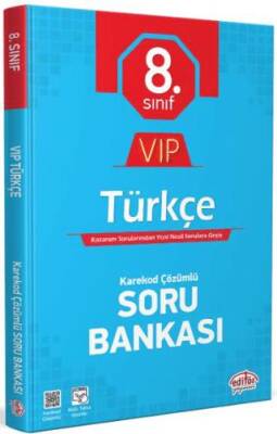 Editör Yayınevi 8. Sınıf VIP Türkçe Soru Bankası - 1