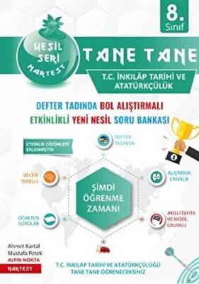 Nartest Yayınevi 8. Sınıf Yeşil Tane Tane T.C. İnkılap Tarihi Ve Atatürkçülük Soru Bankası - 1