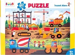 80 Parça Yer Puzzle – İnşaat Alanı - Eolo Yayıncılık