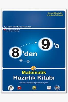 Tonguç Akademi 8`den 9`a Matematik Hazırlık Kitabı - 1