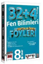 8.Sınıf Fen Bilimleri 32+4 Haftalık Ödev Föyleri - Yargı Yayınevi