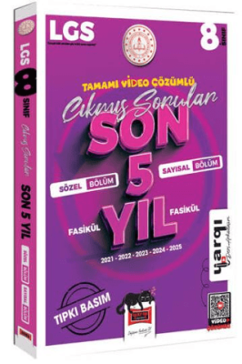 8.Sınıf LGS 2021-2025 Tüm Dersler Fasikül Fasikül Tıpkı Basım Son 5 Yıl Çıkmış Sorular - 1