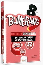 Günay Yayınları 8. Sınıf LGS Bumerang 32 Haftalık T.C İnkılap Tarihi ve Atatürkçülük Denemeleri - Günay Yayınları