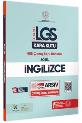 8.Sınıf LGS İngilizcenin Kara Kutusu Dijital Çözümlü Çıkmış Soru Bankası - 1