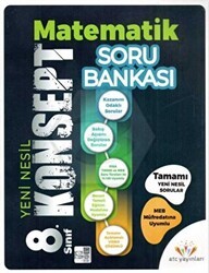 ATC Yayınları 8. Sınıf LGS Konsept Matematik Soru Bankası - ATC Yayınları
