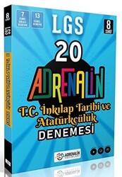 8. Sınıf T.C.  İnkilap Tarihi Ve Atatürkçülük 20  Li Branş Deneme - Adrenalin Yayınları