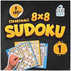8x8 Çıkartmalı Sudoku 1 - Pötikare Yayıncılık