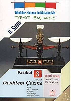 YDY Yayınları 9. Sınıf Modüler Sistem İle Matematik TYT-AYT Başlangıç Fasikül 3 Denklem Çözme - 1