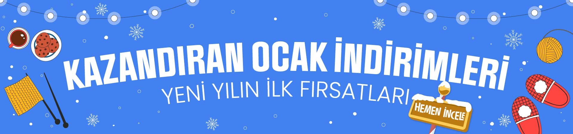 Kazandıran Ocak İndirimleri Kampanyası