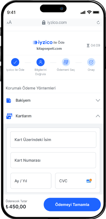 iyzico Ödeme Formu Adım 4 - Dilediğiniz Ödeme Yöntemi ile Alışverişini tamamlayın ve Anında Ücretsiz Kargo fırsatından yararlanın!