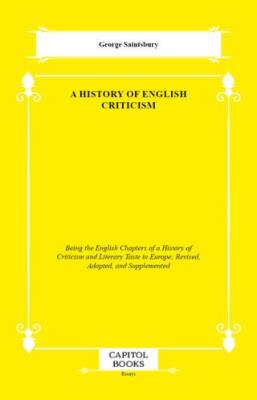 A History of English Criticism - 1