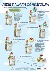 Abdest Almayı Öğreniyorum Poster 50X70 - Türkiye Diyanet Vakfı Yayınları