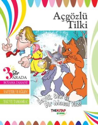 Açgözlü Tilki Üçü Bir Arada Etkinlik Kitabı - 1