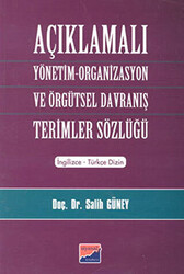 Açıklamalı Yönetim-Organizasyon ve Örgütsel Davranış Terimler Sözlüğü - 1