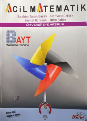 Acil Yayınları AYT Matematik 8 li Deneme Sınavı - 1