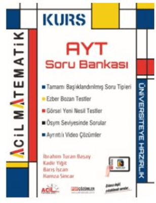 Acil Yayınları AYT Matematik KURS Soru Bankası - 1