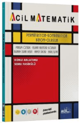 Acil Yayınları AYT Permütasyon Kombinasyon Binom Olasılık Konu Anlatımlı Soru Fasikülü - 1