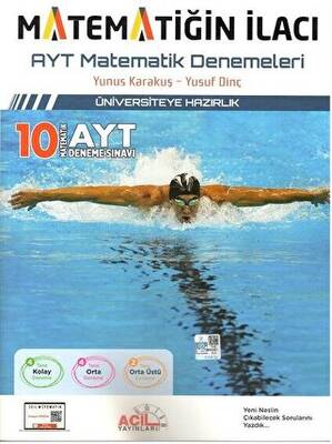 Acil Yayınları Matematiğin İlacı AYT Matematik Denemeleri - 1