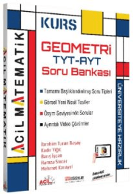 Acil Yayınları TYT AYT Geometri Kurs Soru Bankası - 1
