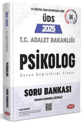 Adalet Bakanlığı ÜDS Psikolog Soru Bankası - Karekod Çözümlü - 1