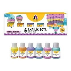 Adel Akrilik Boya 25X6 Pastel Renk - Adel