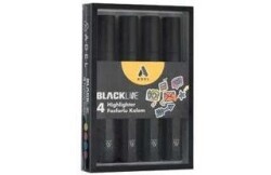 Adel Blackline Fosforlu Kalem 4Lü Set - Adel