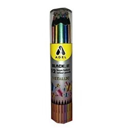 Adel Blackline Metalik Kuru Boya Tüp 12`li - Adel