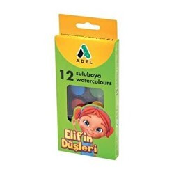 Adel Elifin Düşleri 24mm 12`li Suluboya - Adel